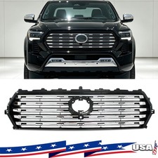 Chrome Front Bumper Grille Upper Grill Fits Toyota Tacoma Limited 2024 2025 2026 Chrome Front Bumper Grille Upper Grill Fits Toyota Tacoma Limited 2024 2025 2026
