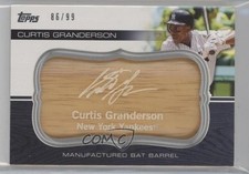 2010 Topps Update Manufactured Bat Barrels 86/99 Curtis Granderson #MBB-105 5i3