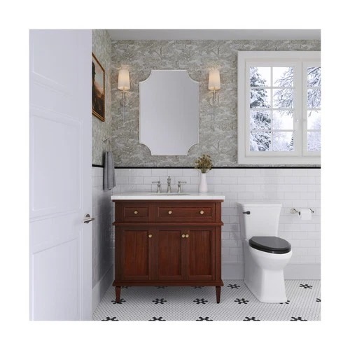 Signature Hardware 480491 Beasley Double Post Toilet Paper Holder - Picture 2 of 9