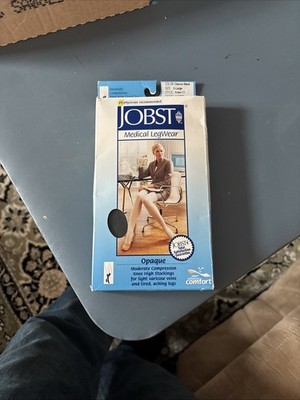 Jobst Women's Medical Legwear Opaque Silky Classic Black Extra Large 115203   e1