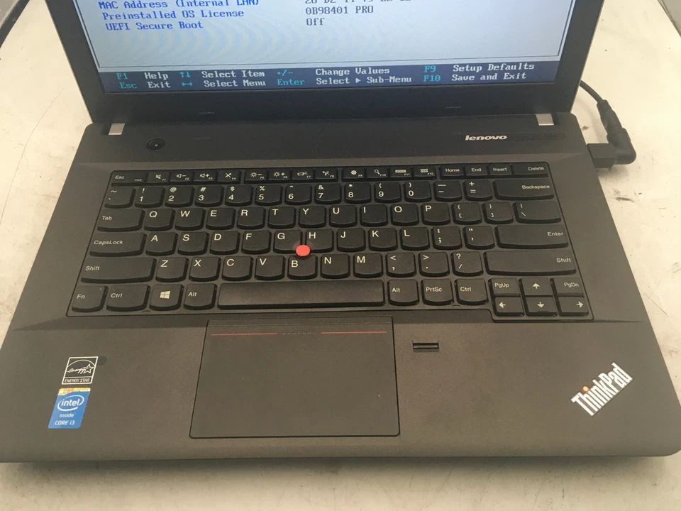 LENOVO THINKPAD E440 - BOOTS TO BIOS - INTEL 13 4000 - 4GB RAM - 14" - READ - BB - Image 3 of 4