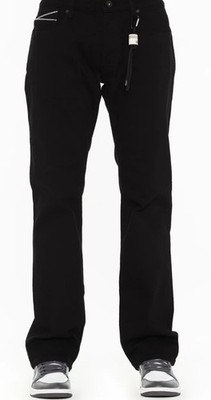 Cult of Individuality Rebel Straight Solid Black Jeans W36 L34 Premium Denim
