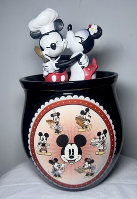 Disney Mickey Minnie As Sweet As You Mouse Cookie Jar RARE Bradford Exchange