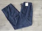 M&S MARKS & SPENCER MIDNIGHT NAVY PULL ON STRAIGHT LEG TROUSERS UK SIZE 8 SHORT