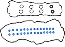 AUCERAMIC VS50801R Valve Cover Gasket Set Compatible with 2009 2010 Black 