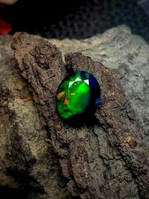 Genuine Smoke Black Ethiopian Opal Faceted: 1...