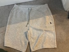 Image of polo ralph lauren grey jogger shorts