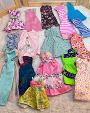 Vintage Barbie Clothes Lot of 16 Barbie Dresses and Some Clone Clothes