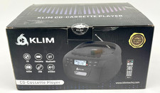 Klim Portable Compact Disc/Cassette Player With Built In Bluetooth