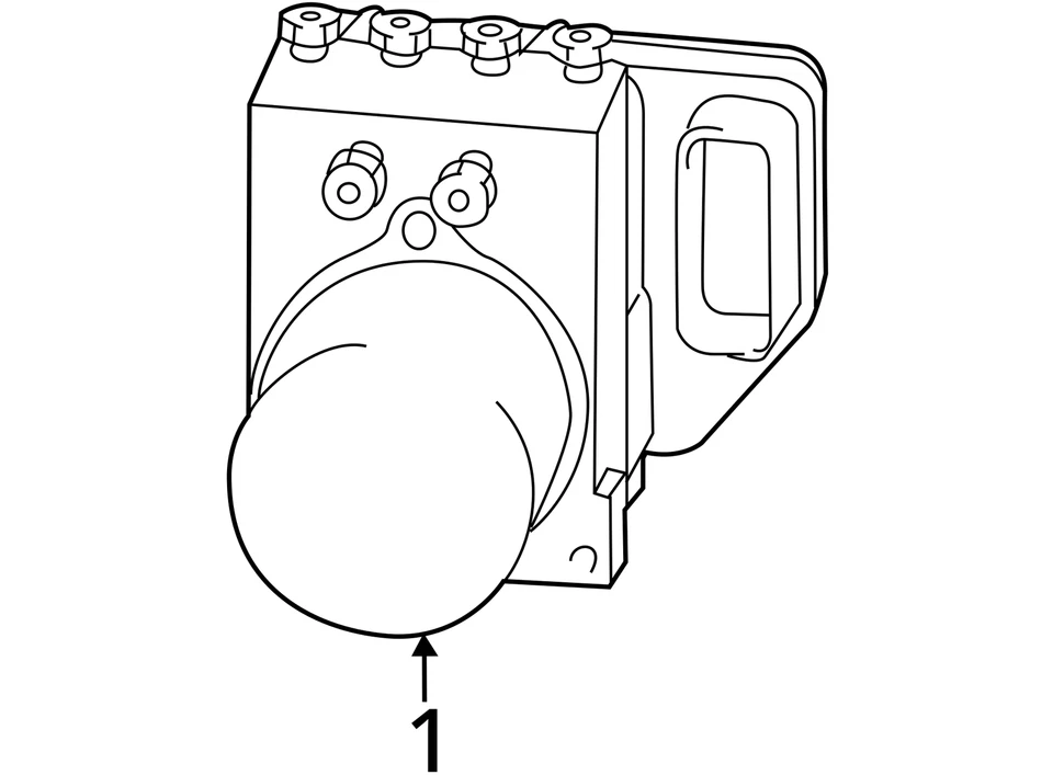 Модуль управления насосом 2011-2011 Toyota Sienna Abs V4R5J - Изображение 4 из 4
