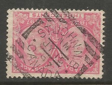 🌞 OSBURGH – CANADA / NEW BRUNSWICK. 1897. QV. 3c USED ST JOHN N.B. POSTMARK.