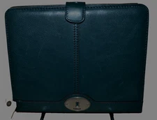 FOSSIL MADDOX LEATHER TABLET EASEL DARK GREEN