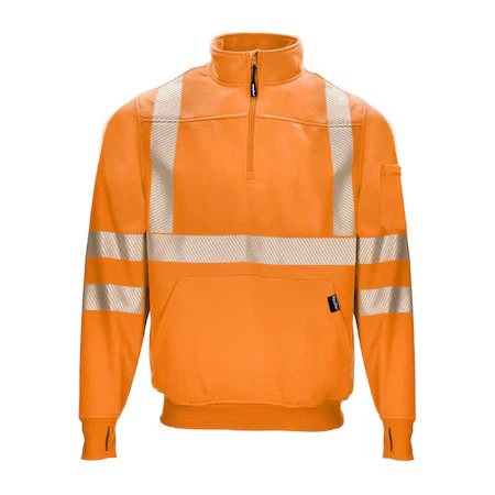 Refrigiwear 8481Rhvo2xll2 High-Visibility Sweatshirts, 3, R, Polyester, Orange, - product listing photo