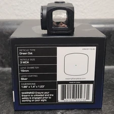 Swampfox Kraken 3MOA Closed Emitter Green Dot Red Dot Sight RMR and MOS