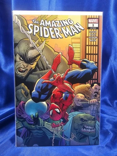 Amazing Spider-Man #1 Legacy 802 Marvel 2018 Rhino Mysterio VF/NM 9.0