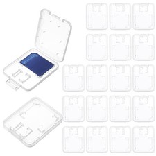 Clear Plastic Memory Card Case, 20 Pcs Transparent SD Case