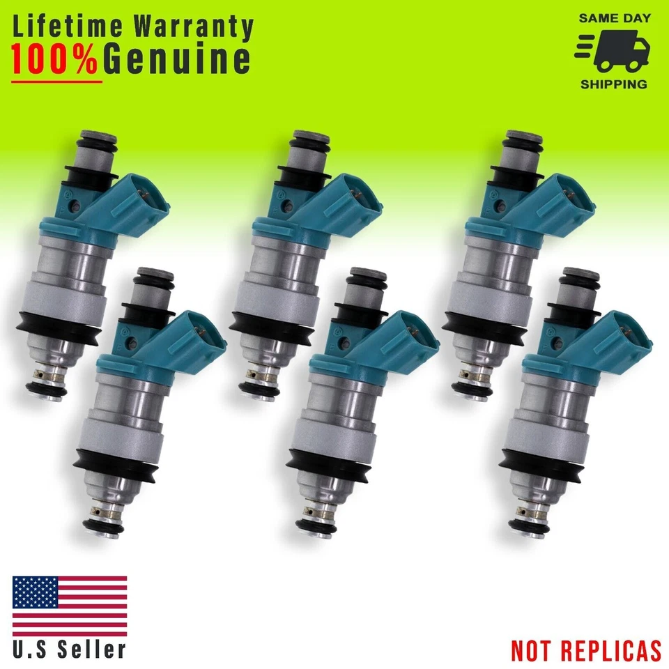6x NUEVOS INYECTORES DE COMBUSTIBLE OEM Denso para 94-03 Toyota Sienna Camry Avalon Lexus ES Foto 3 de 4