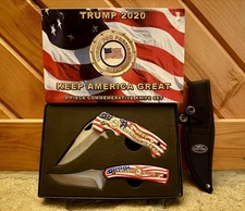 Kentucky Cutlery Trump 2020 “Keep America Great” 2 Piece Commemorative Knife Set