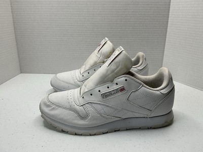 Reebok Classic Low Leather Trainers US 5 (059503) White/Grey | eBay