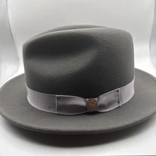 Goorin Bros Dean the Butcher Wool Fedora Hat Gray Size XL