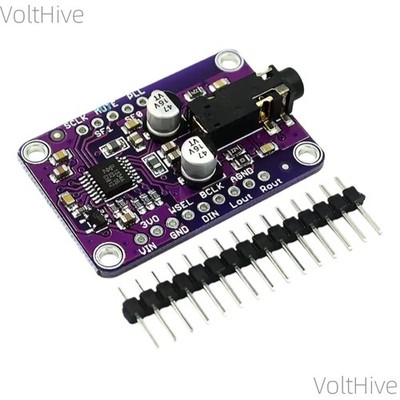 2PCS UDA1334A I2S Stereo Decoder Interface for 3.3V To 5V Fast Shipping New