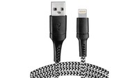 Kabel USB - Lightning Oplot Czarno-BiałY 1M VA0149 Vayox Vayox