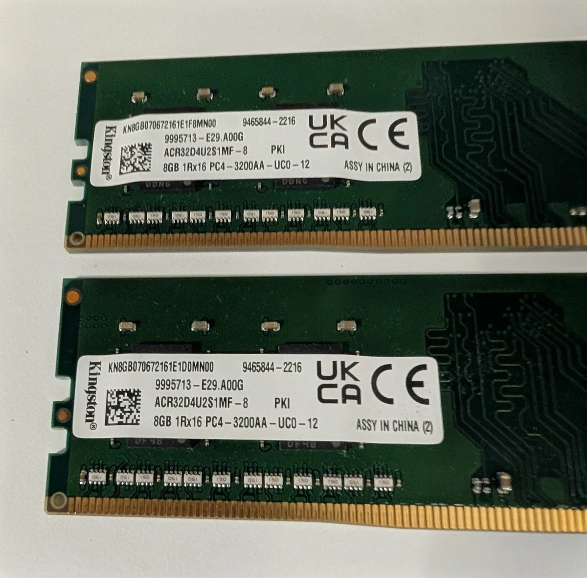 Kingston DDR4 SDRAM 8 GB Capacity per Module Memory (RAM) for sale