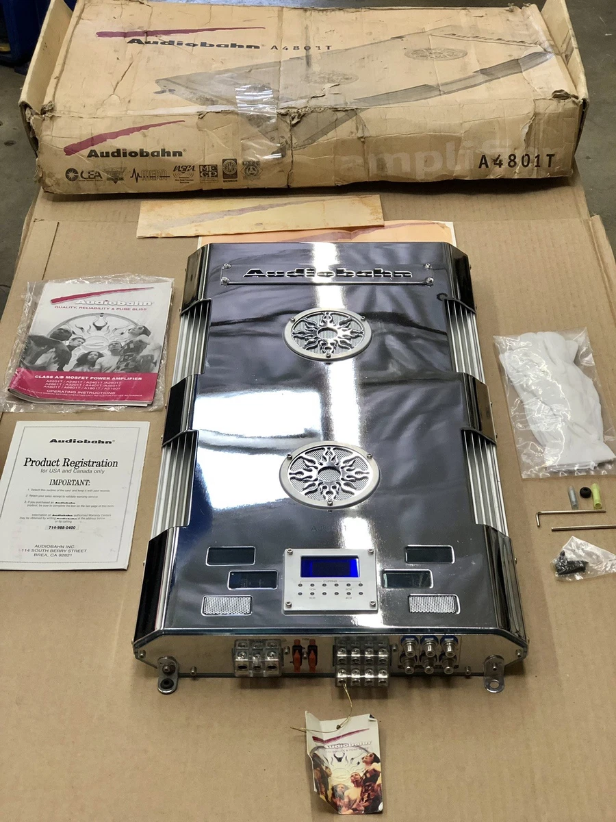 audiobahn アンプ Audiobahn A6004T 4-channel car amplifier 75 watts RMS x 4 at