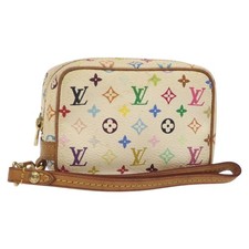 LOUIS VUITTON Monogramma Multicolore Trousse Wapity Bianco M58033 LV Autore 127417