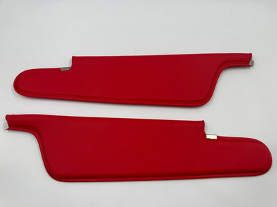 Red Sunvisor Set for 1970-1971 E-Body Plymouth Cuda Barracuda Convertible