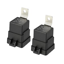 2 Pcs Waterproof Relay DC 40A, 5 Pin Relay Car Charge Case Universal for 24V
