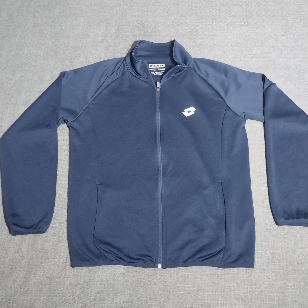 Veste Lotto Homme – Bleu Marine – Taille M – Colorblock – Occasion Propre