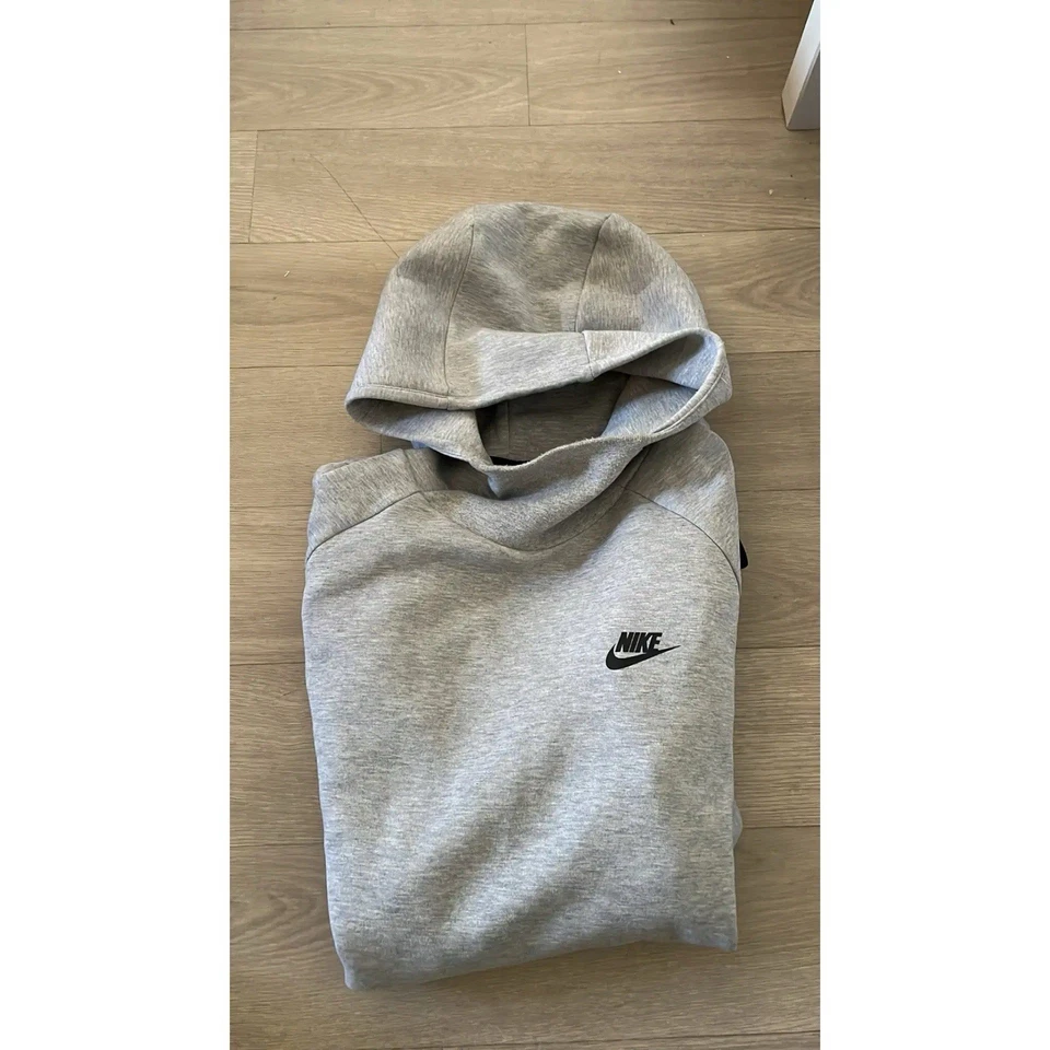 Nike Sweat à capuche homme gris taille M, logo, pull manches longues - Photo 2/4
