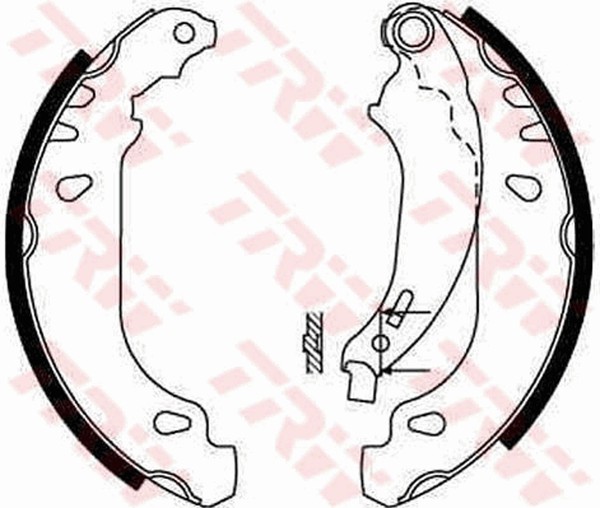 TRW Bremsbackensatz GS8642 FüR 2A SW Peugeot 2E 206 Van LPG Hdi Eco 2LKFWA-image