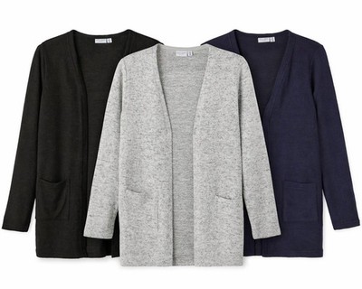 Name it Mädchen Cardigan Strickjacke Kinder Taschen Grau Navy Schwarz 116 -164