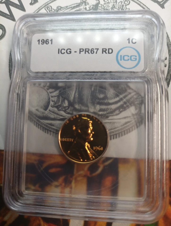 1961 Lincoln Memorial Cent NGC PR67RD ICG EQ111 - Image 2 of 2