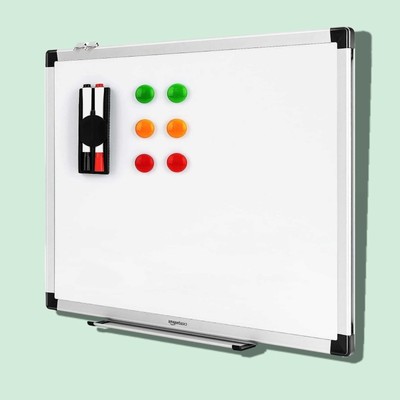 Amazon Basics Magnetisches Whiteboard mit Stiftablage und Aluminiumleisten,