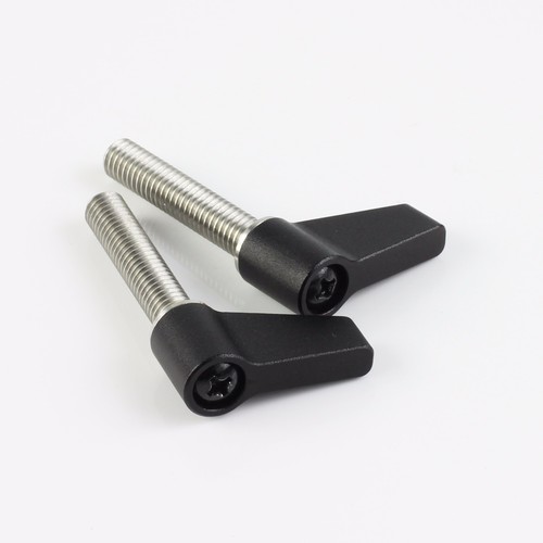 M6 30mm Long Wingnut Ratcheting Thumb Screw Knob fr Camera Rig Gear Machine Part - Picture 5 of 6