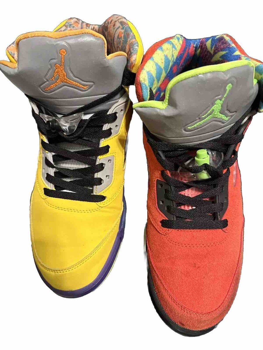 jordan 5 retro red and yellow