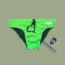 Arena men water dusk blue team Swim Brief bikini swimwear size 34 36