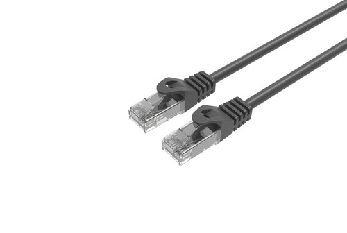 Cable de conexión Ethernet delgado CAT6 negro 28 AWG 2 FT PAQUETE DE 5 - Imagen 2 de 6