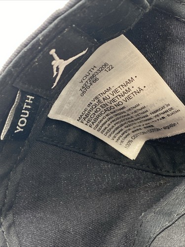 Nike Air Jordan YOUTH Boys Jumpman Black Adjustable Strapback - Picture 4 of 5