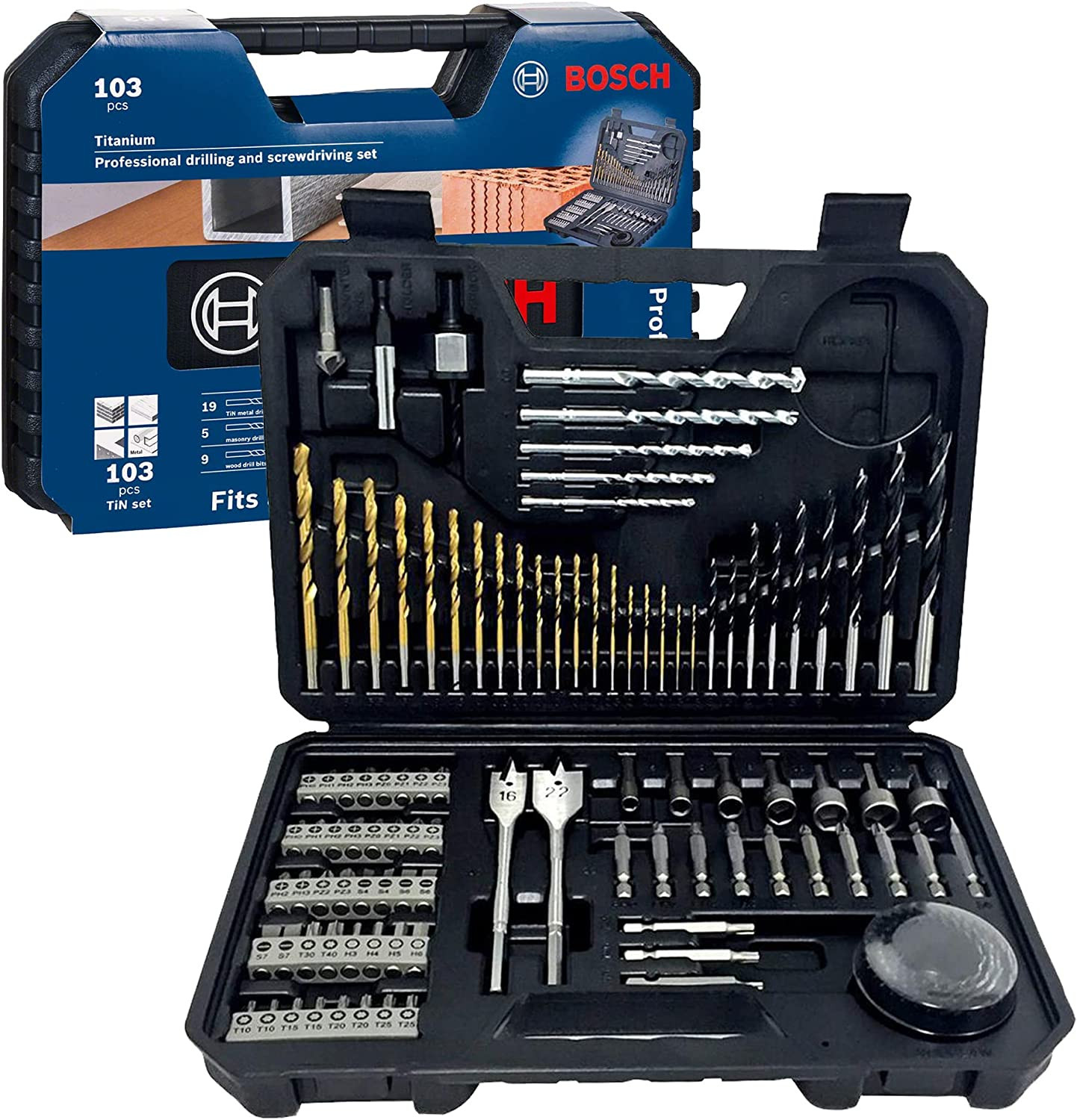 Recensione Bosch Professional Set 103 Pezzi: Punte HSS-TiN e Bit