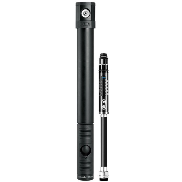 Crankbrothers Handpumpe Klic Hv Analoges Manometer Schwarz Midnight Edition-image