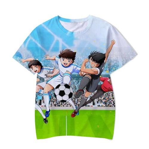 Captain Tsubasa 3D Print Streetwear Boy Girl Casual Oversized O-Neck TShirt - Picture 35 of 40