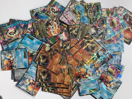 Pokemon 50 Card Lot GUARANTEE 3 V/GX/EX/FULL ART +5 Reverse/Holo Authentic - Picture 6 of 12