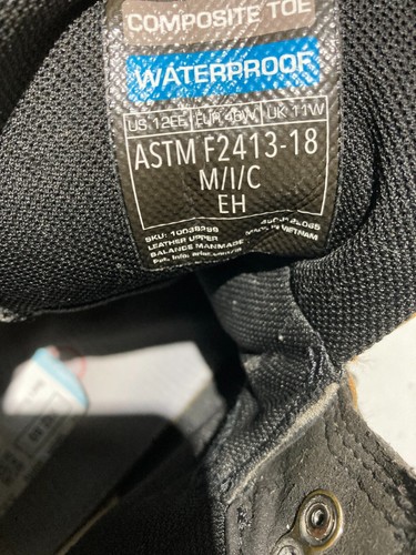 Ariat Hombres Impermeable Trabajo Marrón y Negro Botas EE. UU. Hombres Talla 12EE - Imagen 11 de 12