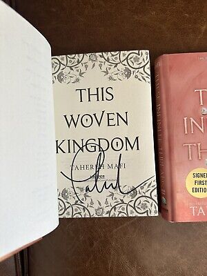 Tahereh Mafi This Woven Kingdom 1-3 Signed First Edition Set Tahereh Mafi This Woven Kingdom 1-3 Signed First Edition Set