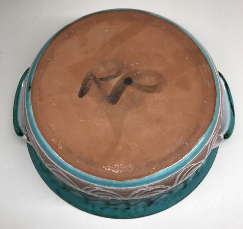 Seltene Salatschüssel / Schale R.P. Robert Picault Vallauris Vintage H 8 L 23 L 22 Cm - Bild 10 von 11
