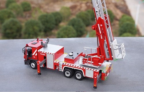 1/48 ZOOMLINE 53M AERIAL LADDER FIRE FIGHTING TRUCK Recue Vehicle Diecast Model - Picture 10 of 14